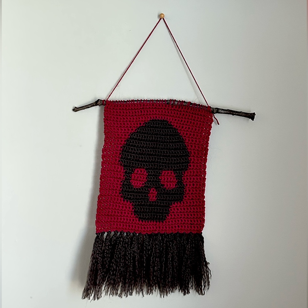 Goth Skull Wall Hanging 💀